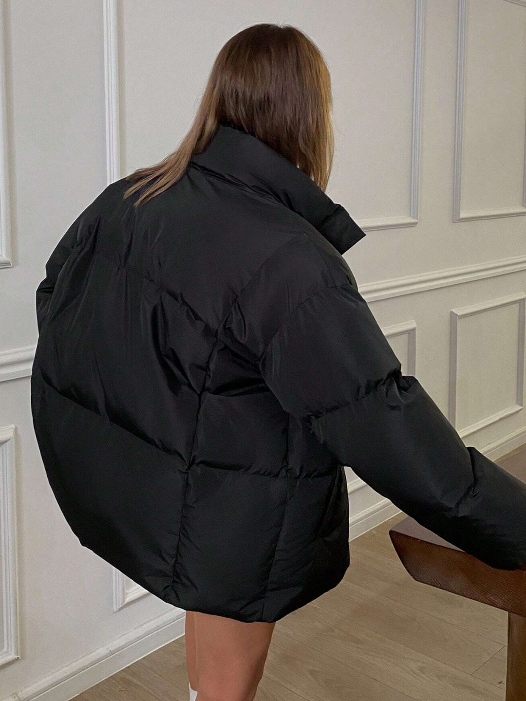 Doudoune matelassée classique à capuche