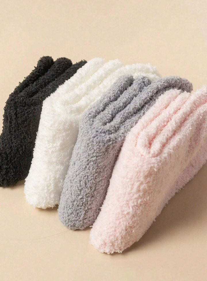 Chaussettes douces en lot de 4 – Confort et chaleur absolus