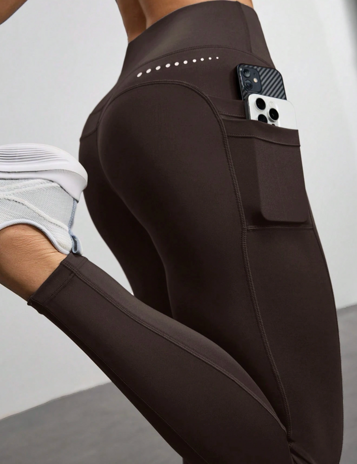 Legging de sport taille haute avec poches latérales