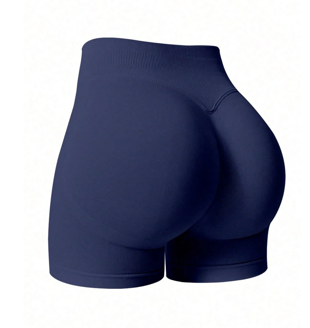 Short de sport gainant taille haute