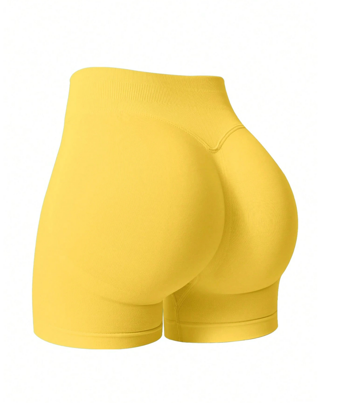 Short de sport gainant taille haute