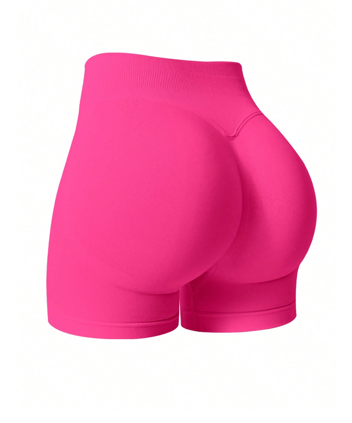Short de sport gainant taille haute