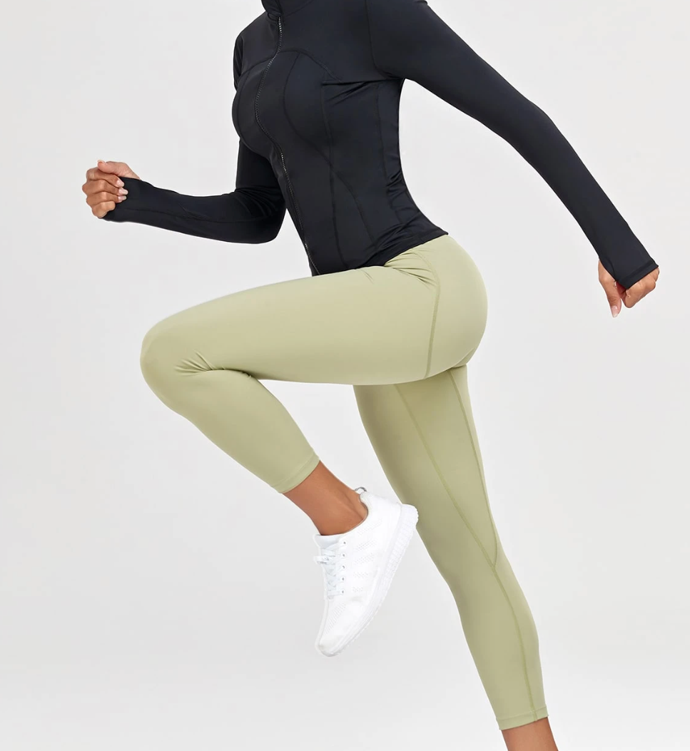 Veste de sport zippée à manches longues