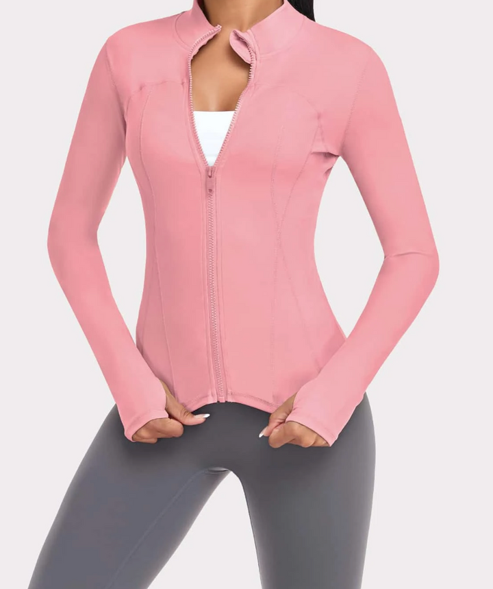 Veste de sport zippée à manches longues