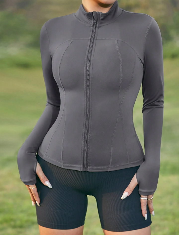 Veste de sport zippée à manches longues