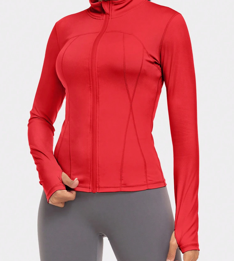 Veste de sport zippée à manches longues