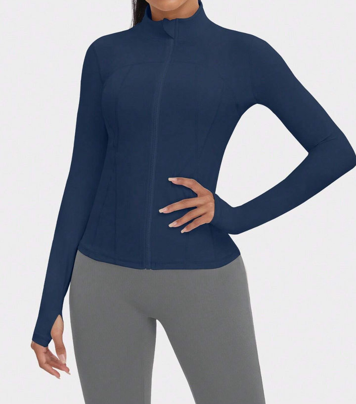 Veste de sport zippée à manches longues